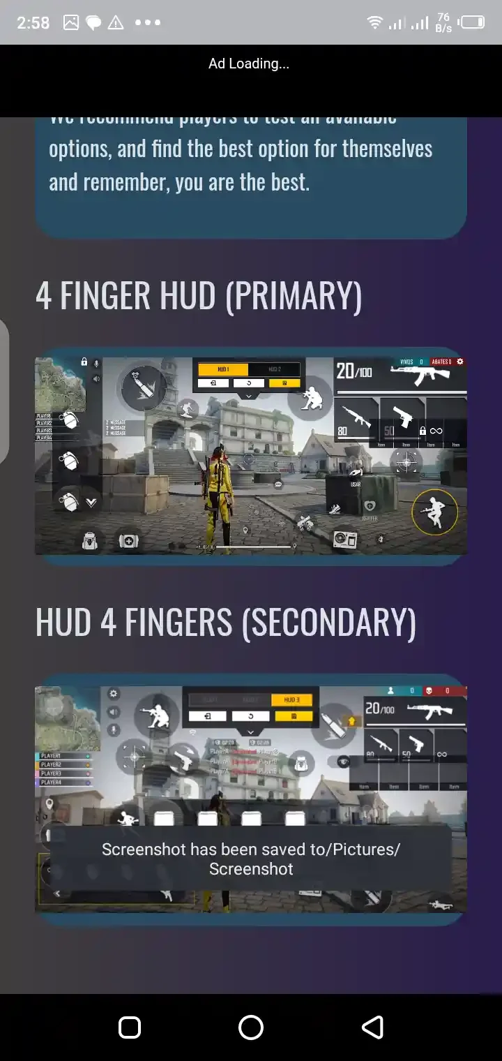Sensitivitas FF Android screenshot 2